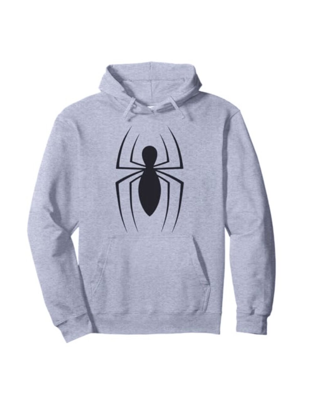 Marvel Spider-Man Spider Logo Pullover Hoodie Men’s XS PTP 20” Heather Gray